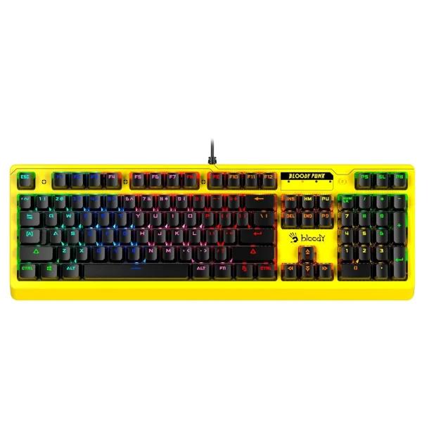 Клавиатура A4Tech Bloody B810RC (желтый)
